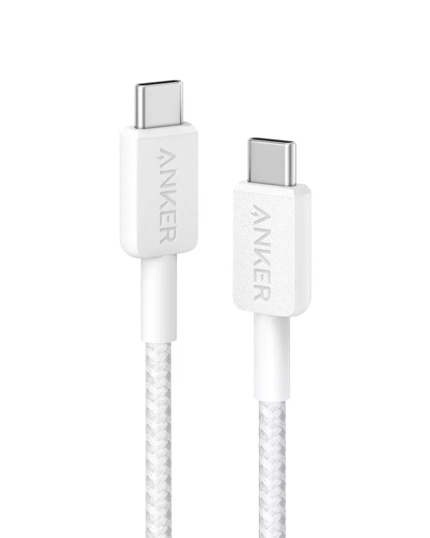 Anker 322 USB-C to USB-C Cable 6ft | 60W Nylon Braided Charging Cable