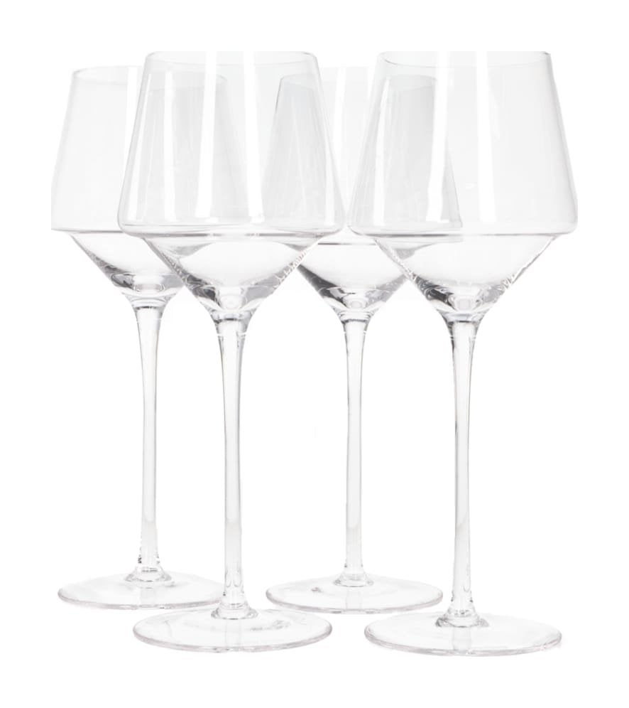 Danny Home Wine Glass Set of 4 | 420ml Large Crystal Red Wine Glasses