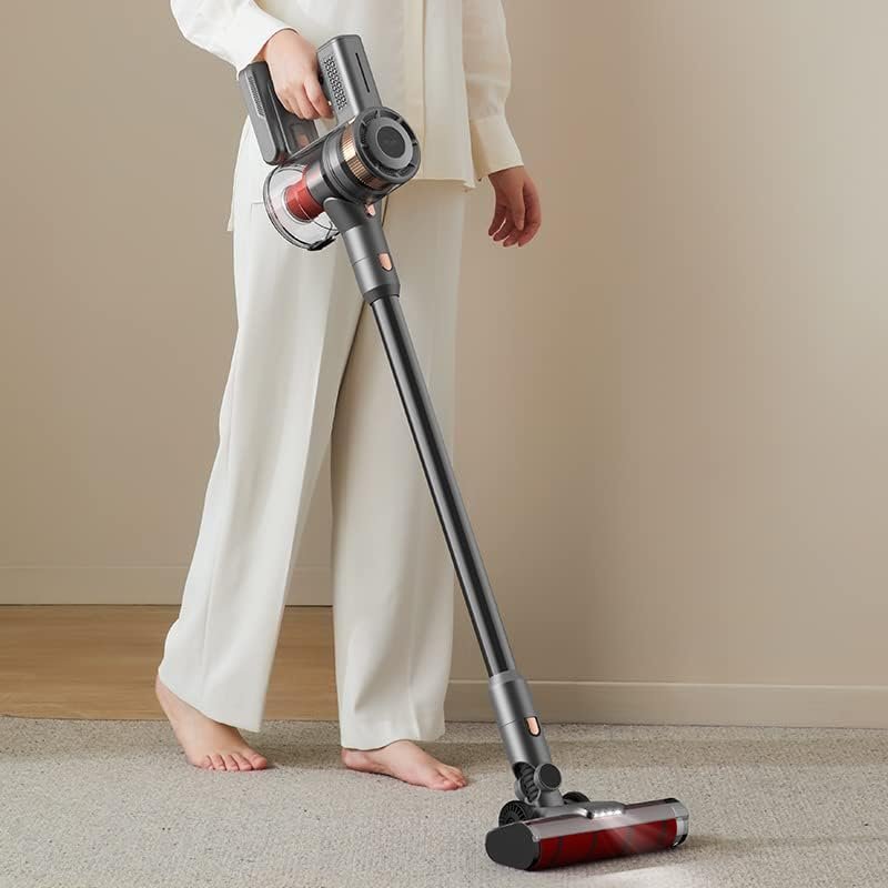 Deerma VC80 Cordless Handheld Vacuum Cleaner 25Kpa Powerful Suction Smart Screen Display 55m Long Battery Life | 1+3 Brush Head | Power Core Micro 6 High-Speed | Double Filter Element |- Black