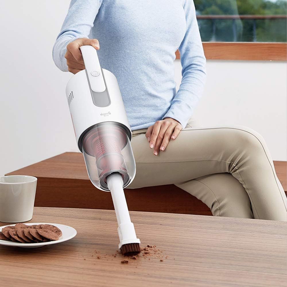 Deerma Handheld Vacuum Cleaner โ Lightweight Cordless Rechargeable Hand Vac & Stick Hoover for Home, Car & Pet Hair Cleaning
