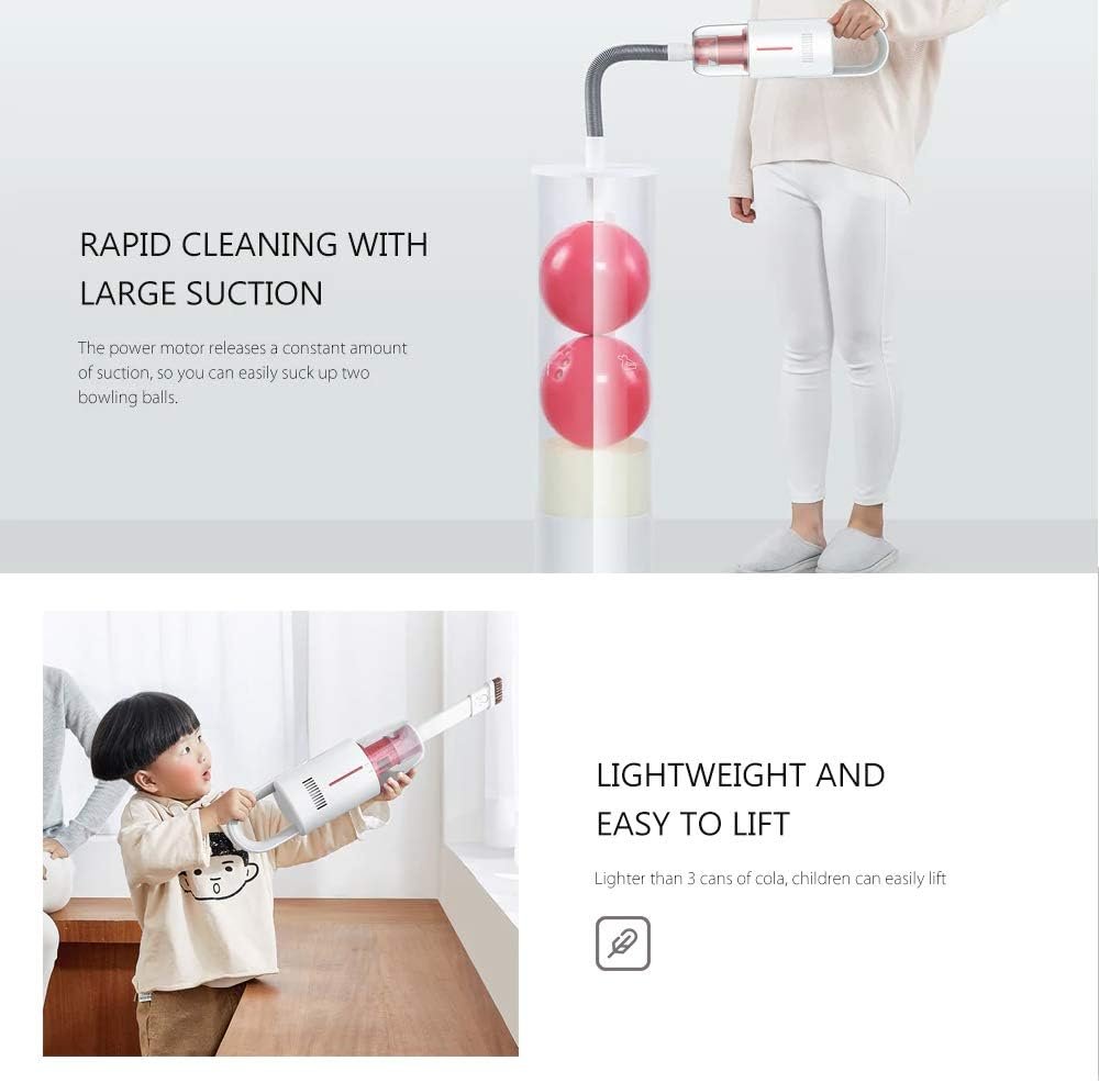 Deerma Handheld Vacuum Cleaner โ Lightweight Cordless Rechargeable Hand Vac & Stick Hoover for Home, Car & Pet Hair Cleaning