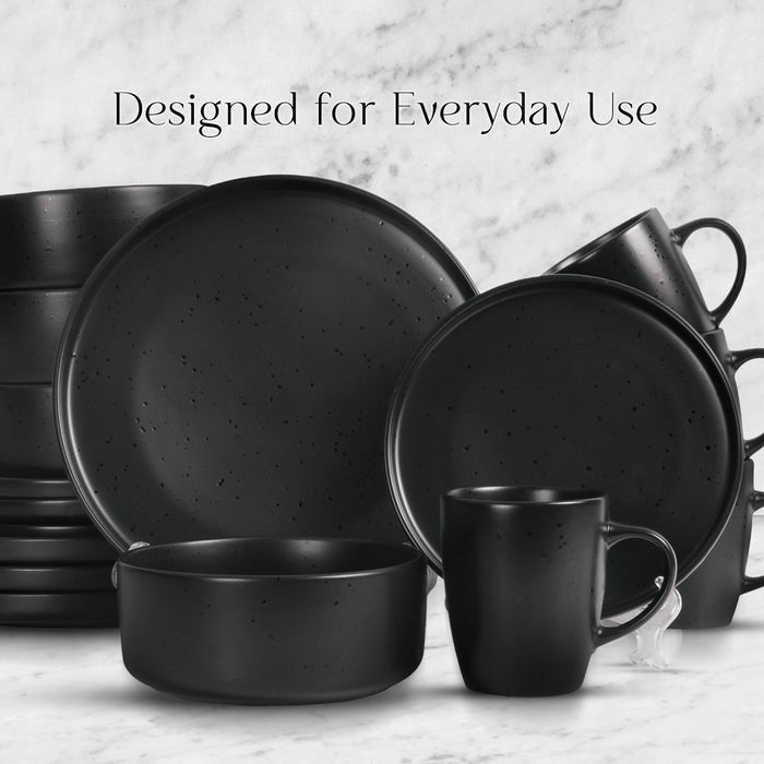 24pcs Black European Porcelain Dinner Set - Elevate Your Nairobi Home