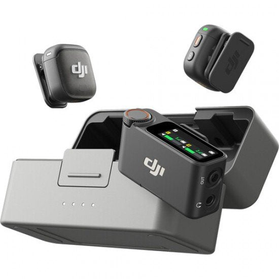 DJI Mic 3 Wireless Microphone – Dual 32-bit Float Lavalier Mic with Charging Case, Timecode (2 TX + 1 RX)