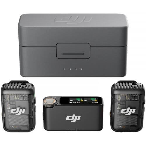 DJI Mic Mini 2 Wireless Microphone – Lavalier Mic System with Charging Case, Noise Cancellation (1 TX + 1 RX)