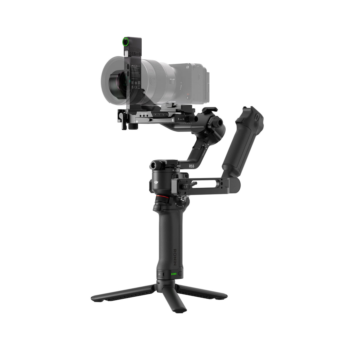 DJI RS 5 Combo Gimbal Stabiliser โ 3kg Payload, 5th-Gen Stabilisation, Intelligent Tracking Module, 14Hr Battery