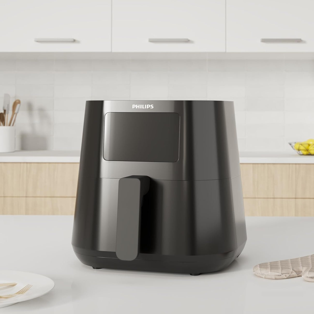 Philips Essential Air Fryer XL 6.2L Airfryer - 90% Less Fat, Touchscreen, 7 Presets, Keep Warm, Fry Bake Grill Roast Reheat