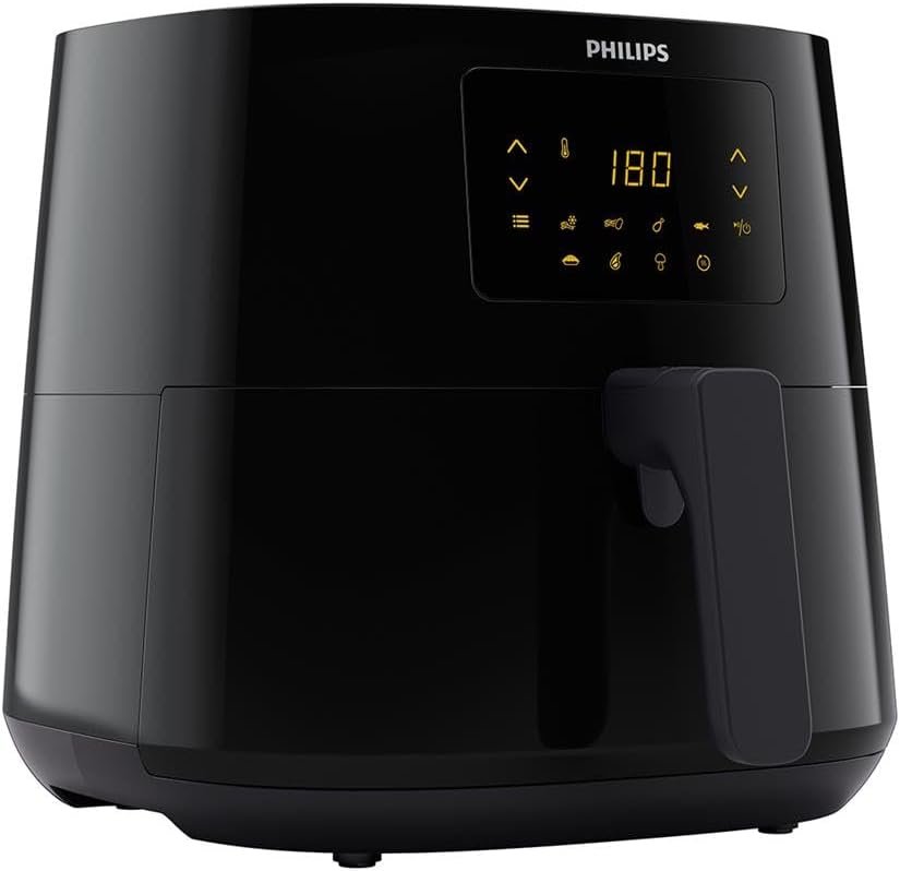 Philips Essential Air Fryer XL 6.2L Airfryer - 90% Less Fat, Touchscreen, 7 Presets, Keep Warm, Fry Bake Grill Roast Reheat