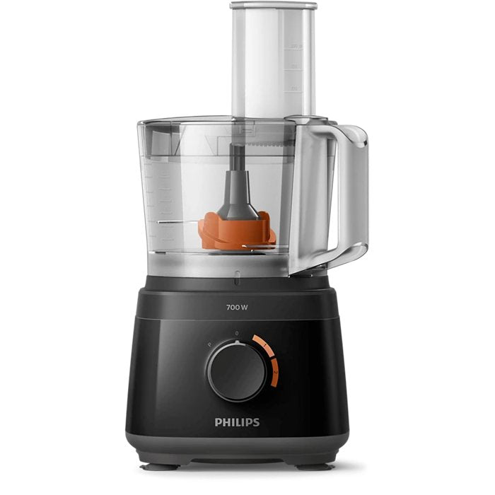 Philips Daily Food Processor 700W - Large Feeding Tube, 2-in-1 Disc, Chop, Slice, Shred & Mix for Fast Meal Prep