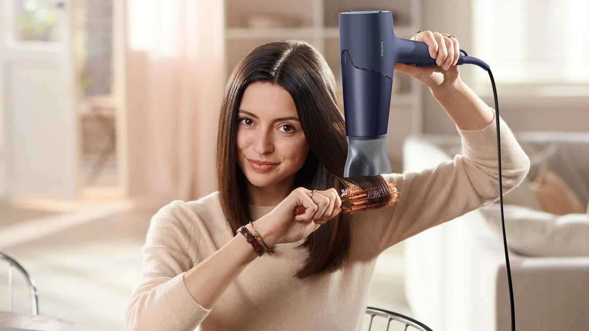 Philips 5000 Series Hair Dryer 2300W - ThermoShield Technology, 4x Ionic Care, 3 Heat & 2 Speed Settings, Slim Nozzle