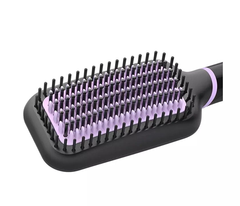 Philips Heated Straightening Brush - ThermoProtect Technology, Tourmaline Ceramic Coating, 2 Temperature Settings