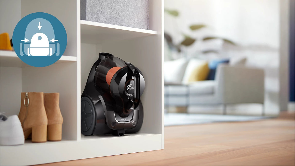 Philips 1000 Series Bagless Vacuum Cleaner 1200W - PowerCyclone 3 Technology, Multi-Purpose Nozzle, Easy-Empty Design