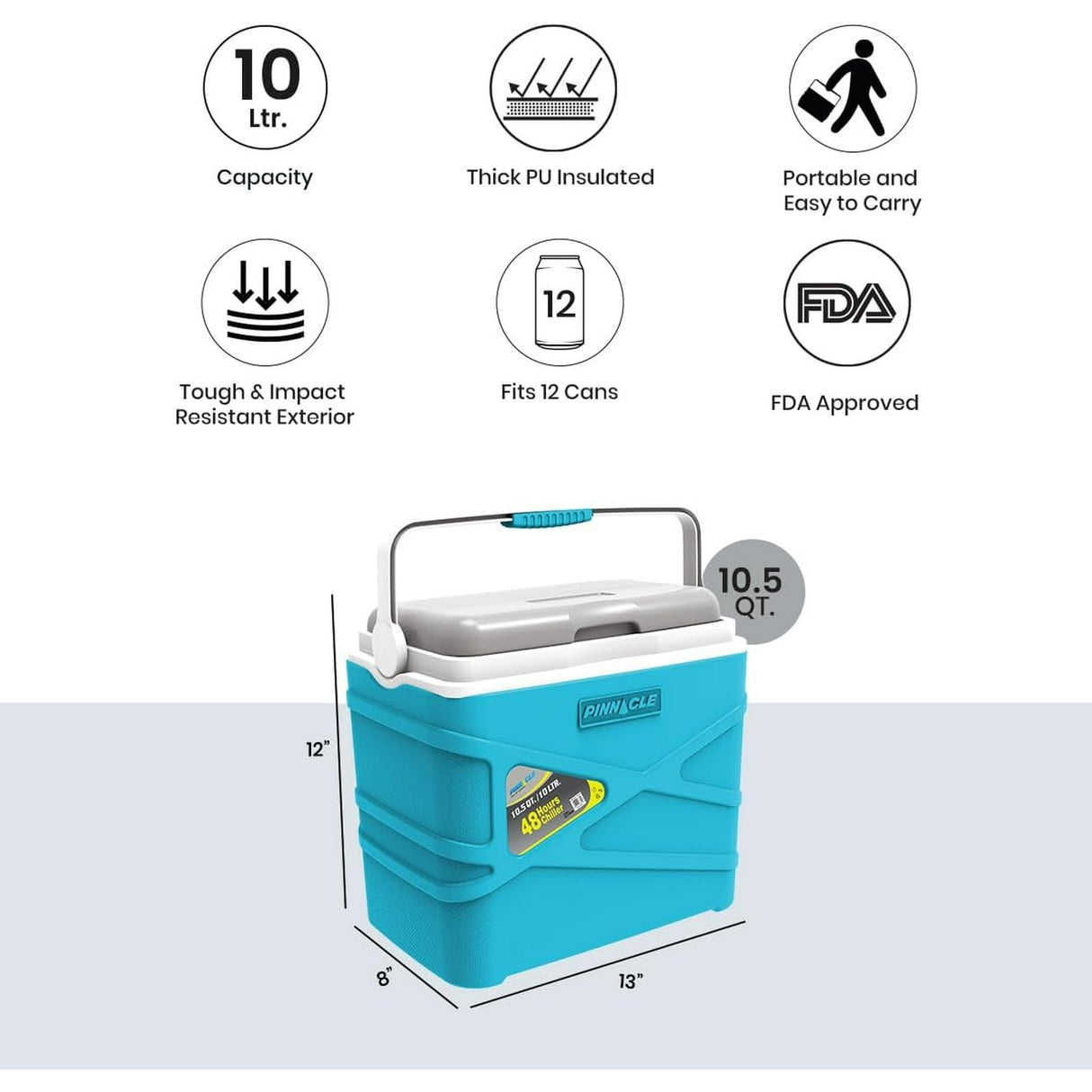 Pinnacle Pasco Cooler Box – Insulated Ice Box (10L & 30L)