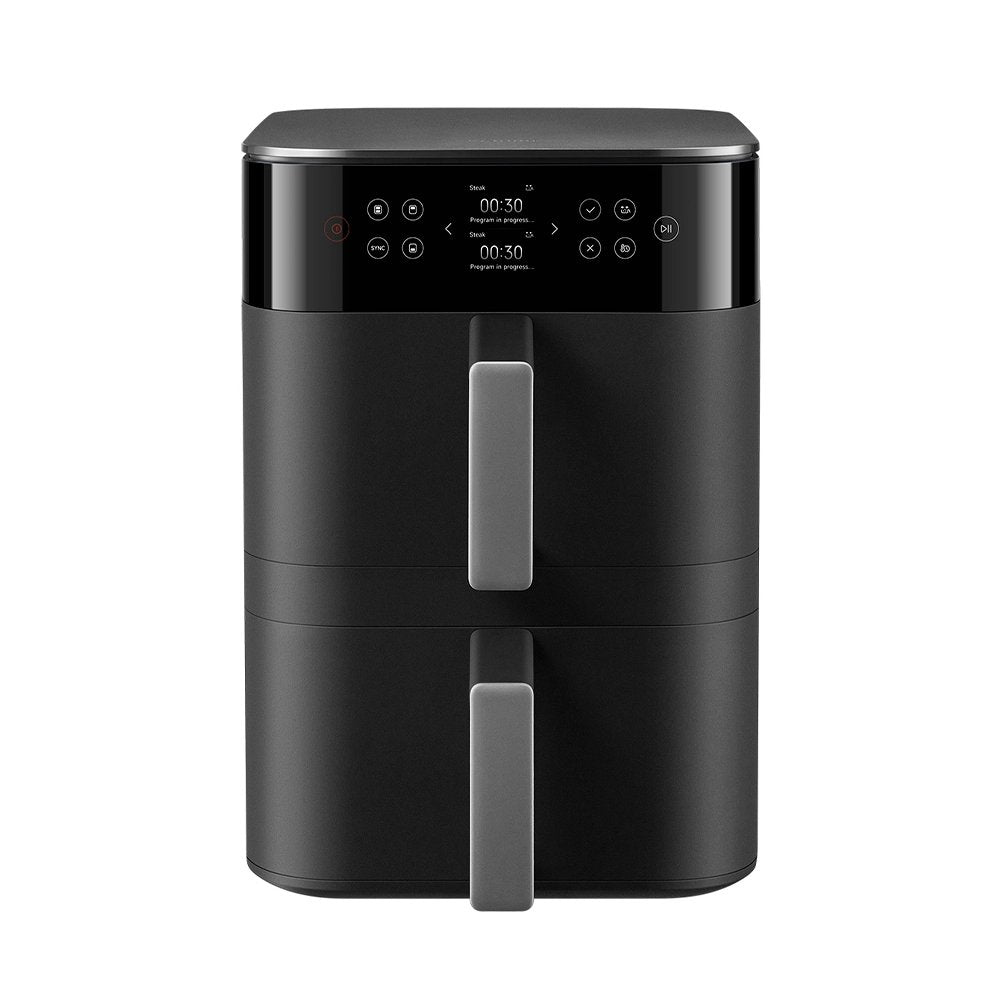 Xiaomi Smart Double Stack Air Fryer 12L – Large Capacity Dual-Basket Air Fryer, 2800W High-Power Rapid 360° Hot Air Cooking, 14 Preset Modes, HD Touch Display, App & Schedule