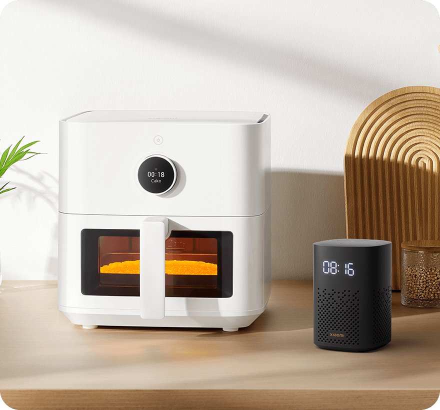 Xiaomi Smart Air Fryer 5.5L White Kenya | Digital Oil-Free Air Fryer, Healthy Cooking Kitchen Appliance, App-Controlled Mi Home Air Fryer, Family Size Xiaomi Air Fryer Kenya