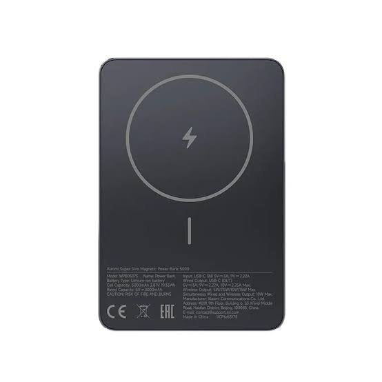 Xiaomi Super Slim Magnetic Power Bank 5000mAh Purple Kenya | Slim Wireless Magnetic Power Bank, MagSafe-Compatible Portable Phone Charger, Purple Powerbank, Xiaomi Power Bank Kenya