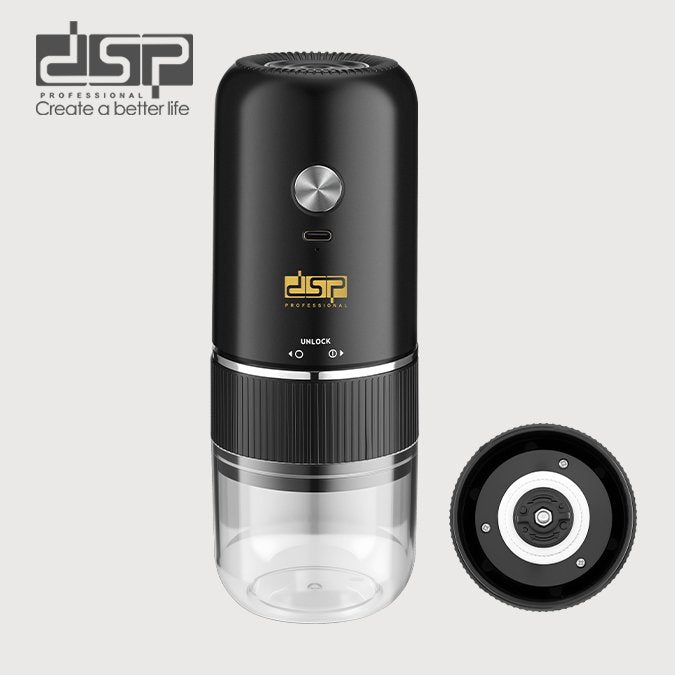 DSP Cordless Coffee & Spice Grinder – 175ml Rechargeable Electric Grinder with Stepless Coarse-to-Fine Adjustment | Kenya