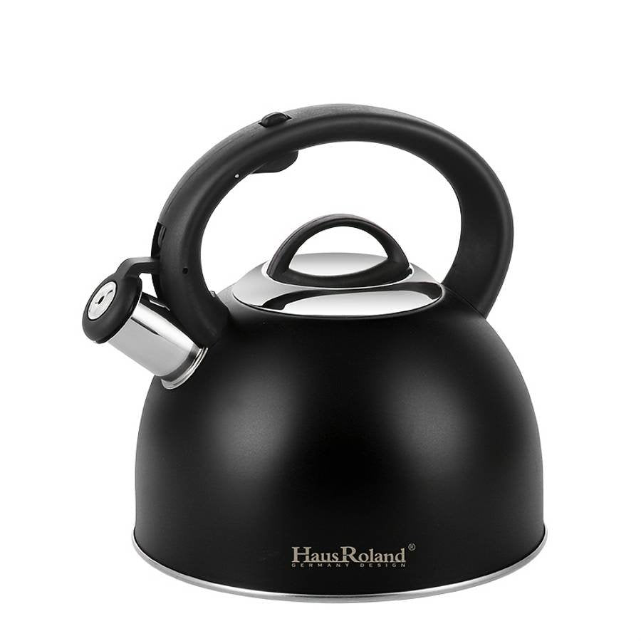 HausRoland Whistling Kettle 3.5L Stainless Steel, Stovetop Tea Kettle with 3-Layer Copper Base for Fast Boiling, Induction, Zinc Alloy Handle