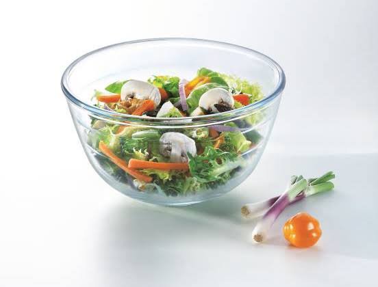 Danny Home Glass Mixing Bowl, Baking Bowl, Salad Bowl and Serving Bowl, 500ml to 5700ml | Clear Borosilicate Glass, Oven, Microwave and Dishwasher Safe, 8 Sizes