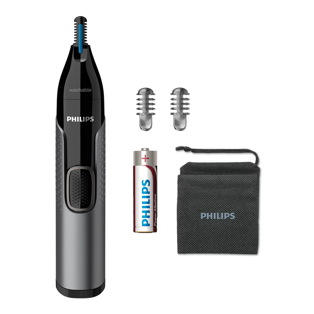 Philips 3000 Series Nose Ear & Brow Trimmer - Precision Trim Technology, Protective Guard System, Fully Washable