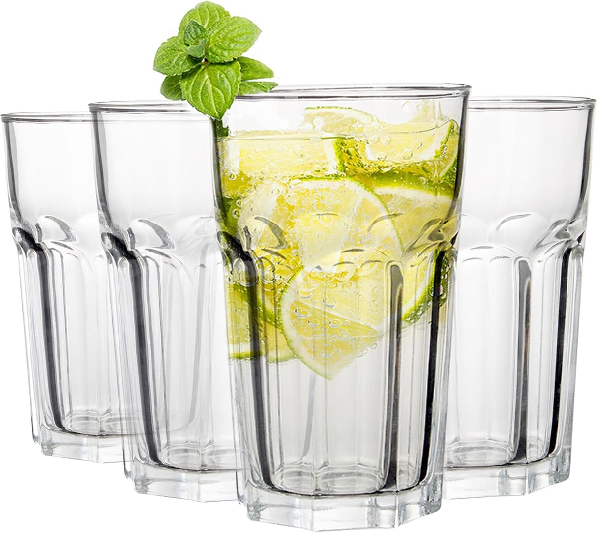 Drinking Water Glasses Set of 6 | Tumbler Water Glass Cups for Everyday 430ml