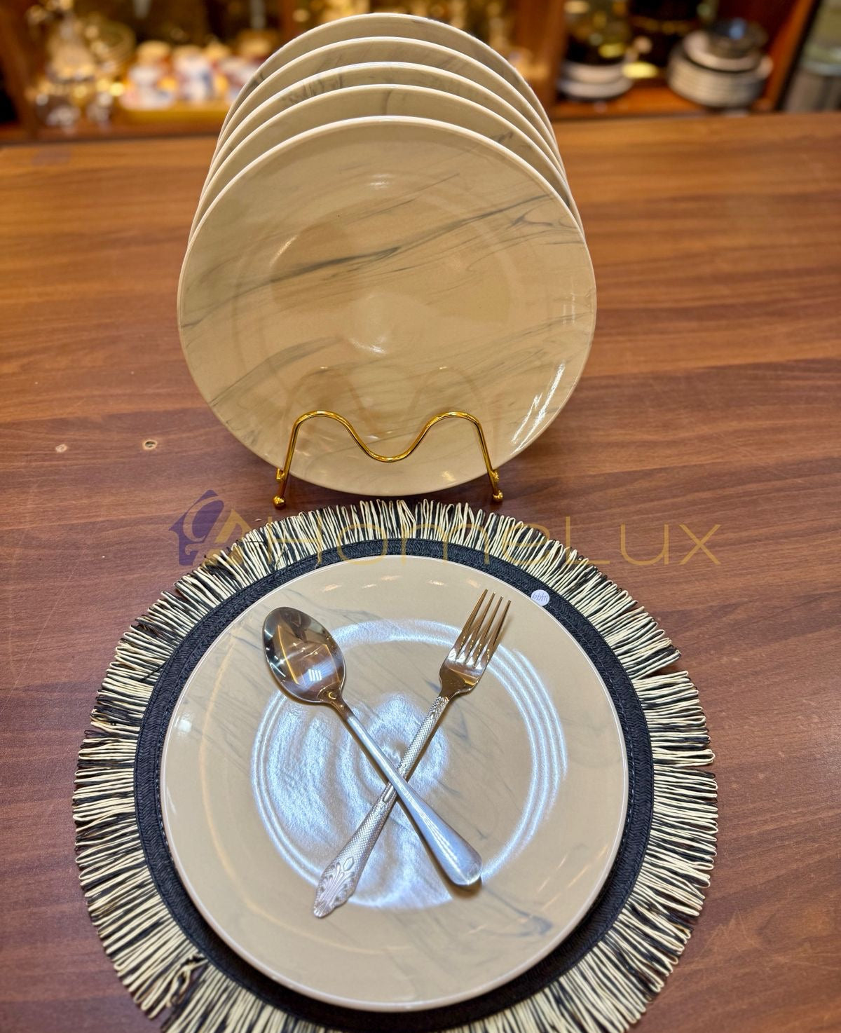 Ceramic Dinner Plates Set (6pcs) – Elegant Round Plates