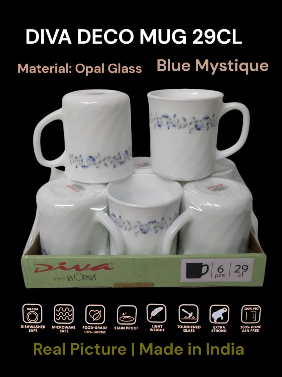 Diva Deco Mug 29cl 6pcs set