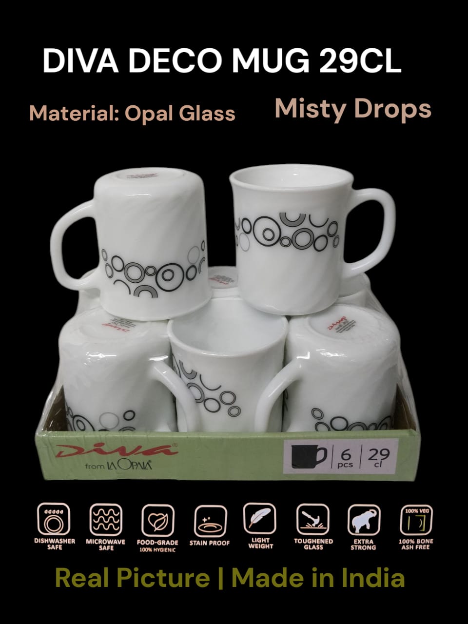 Diva Deco Mug 29cl 6pcs set