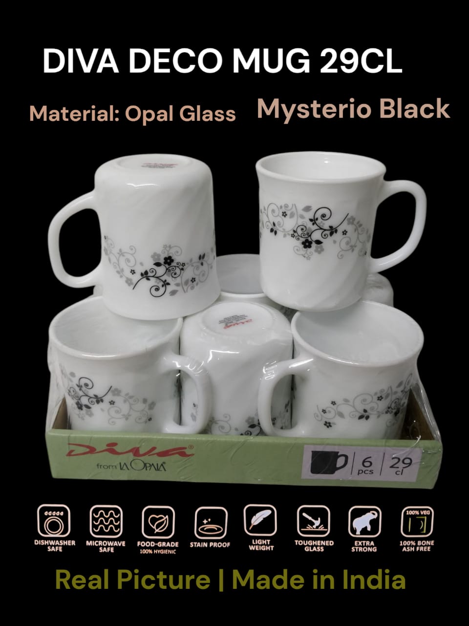 Diva Deco Mug 29cl 6pcs set