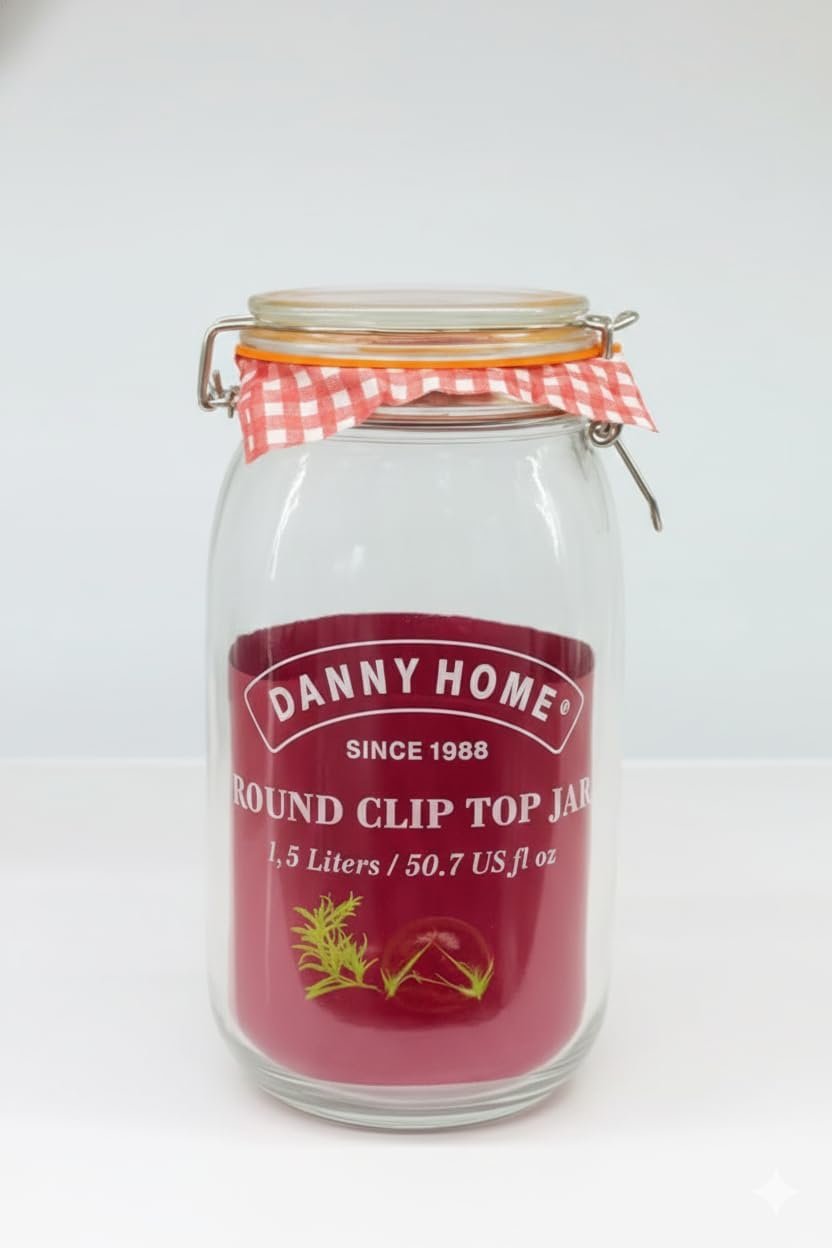 Danny Home Bon Appetit Mason Clip Glass Jar 1L, 1.5L & 2L Kenya