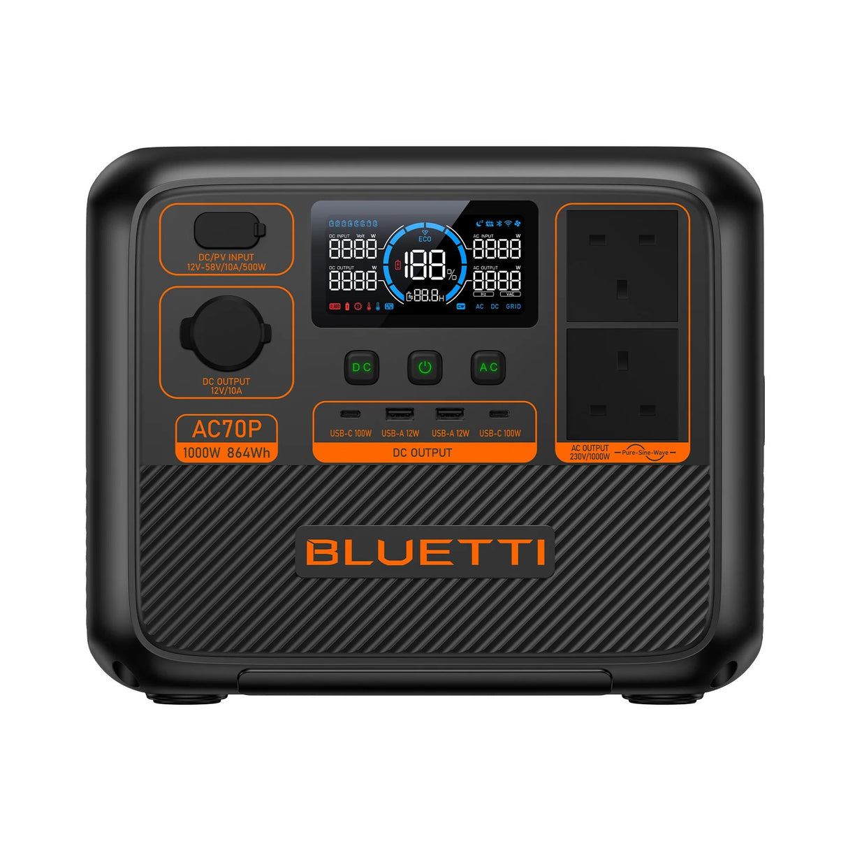 BLUETTI AC70P Portable Power Station 864Wh 1000W Kenya