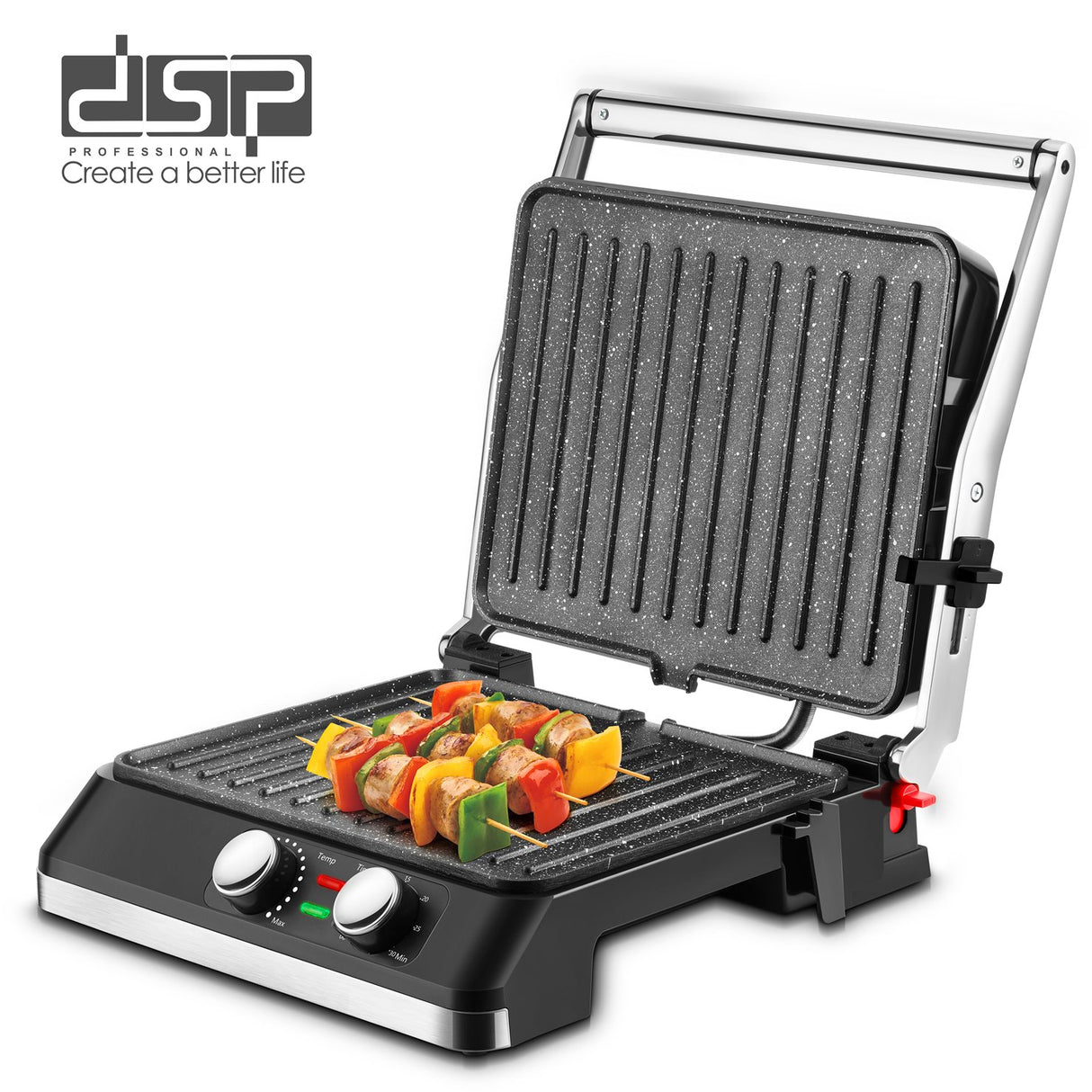 DSP Electric Grill Plate 2200W Non-Stick Adjustable Thermostat Kenya