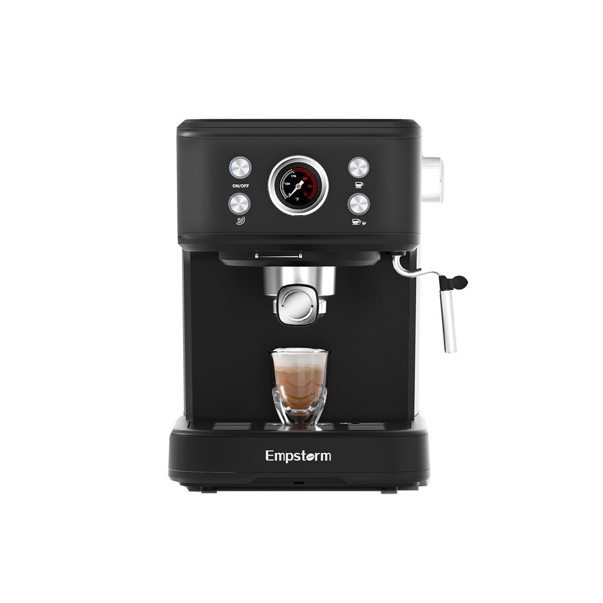 EmpstormĀ® Espresso Machine 20 Bar EM-04E | Semi-Automatic Coffee Maker with Milk Frother
