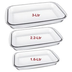 Danny Home Rectangular Baking Pan Set (3 Sizes)