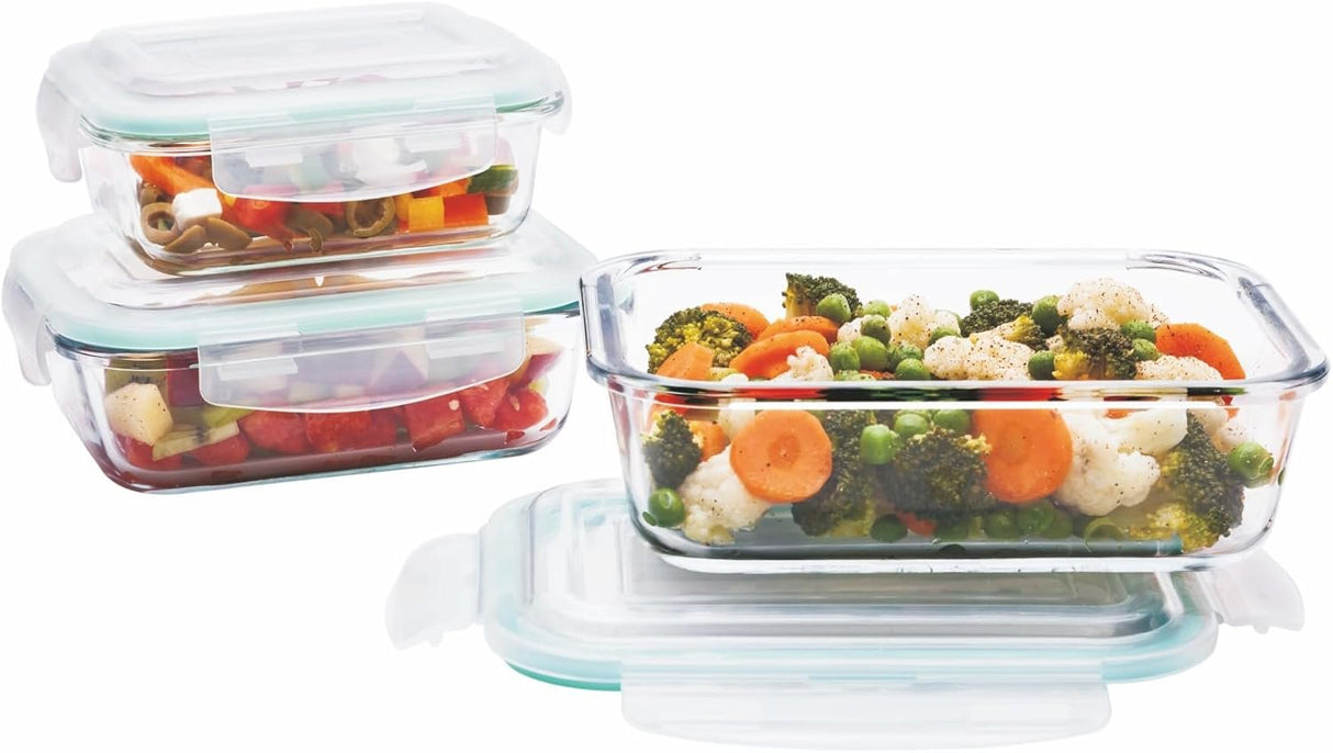 Danny Home Airtight Borosilicate Glass Lunch Box 1000ml, 800ml & 300ml Kenya