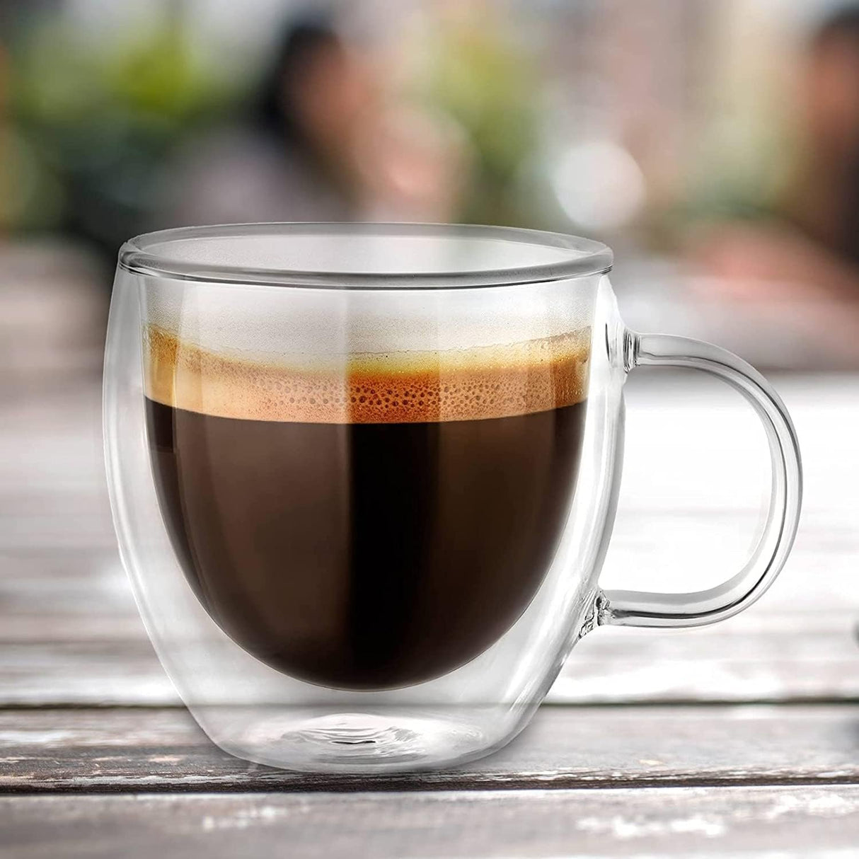 Double Walled Borosilicate Glass Coffee Mugs Set of 2 Kenya