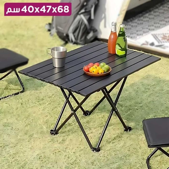 Foldable Table with 2 Heavy-Duty Camping Chairs – Portable Outdoor Dining Set