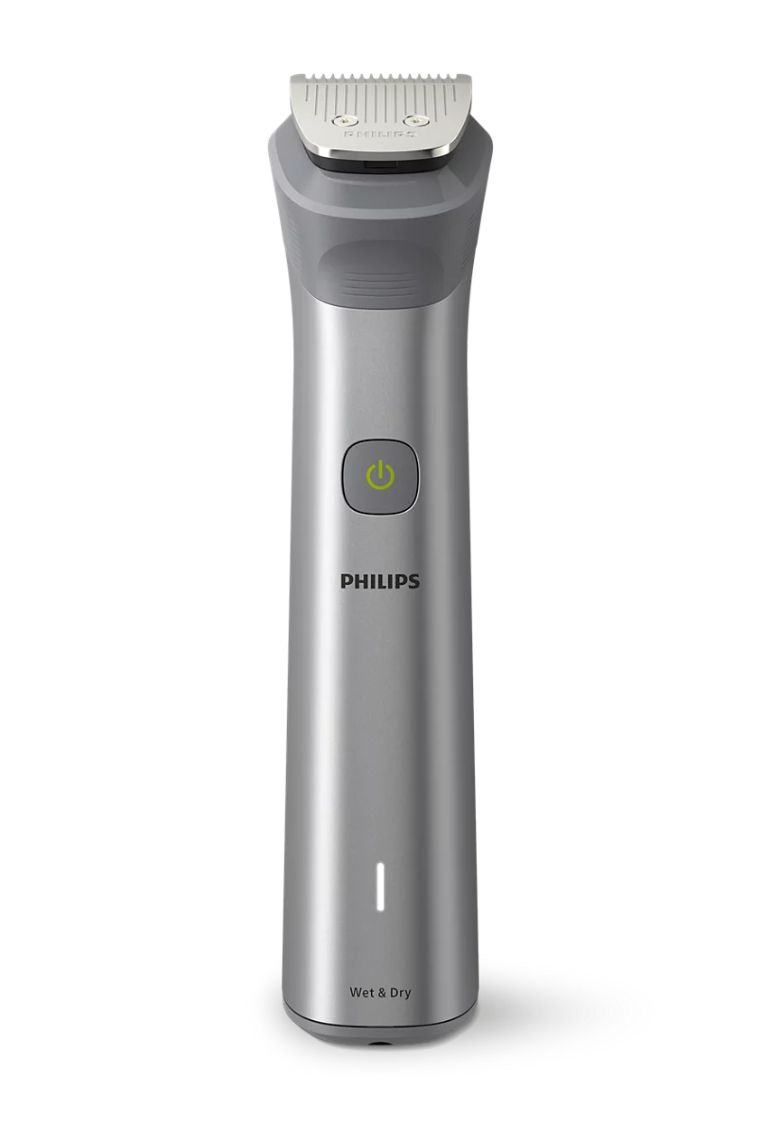 Philips 5000 Series Multi Grooming Set 10-in-1 - Face Head & Body, BeardSense Technology, Self-Sharpening Steel Blades