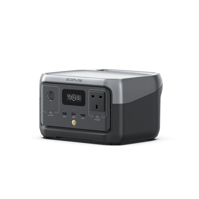 EcoFlow RIVER 2 Portable Power Station 256Wh LiFePO4 Battery, 1-Hour Fast Charging, 600W Output