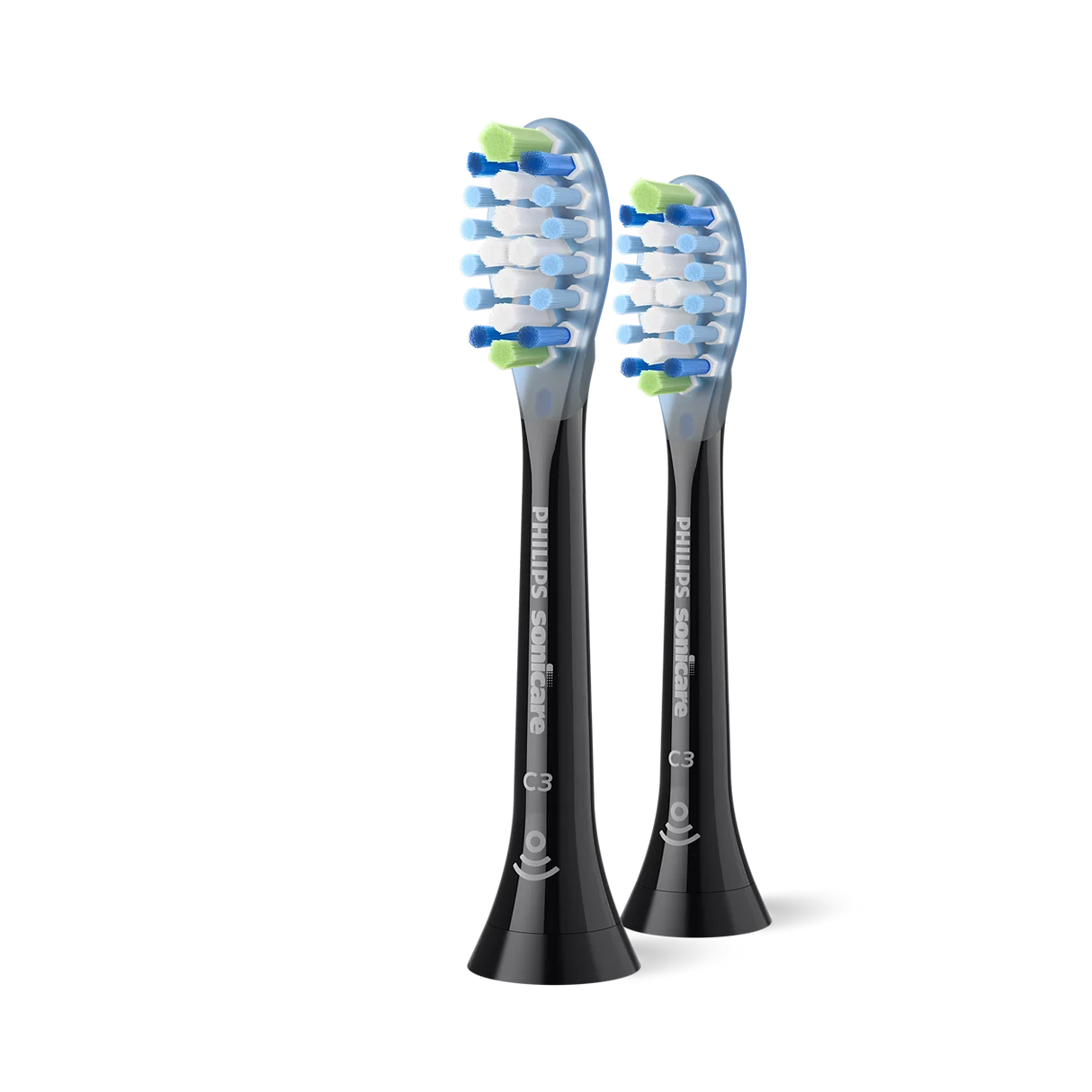 Philips Sonicare Optimal White Replacement Brush Heads 2-Pack - Medium Soft Bristles, Stain Removal Design