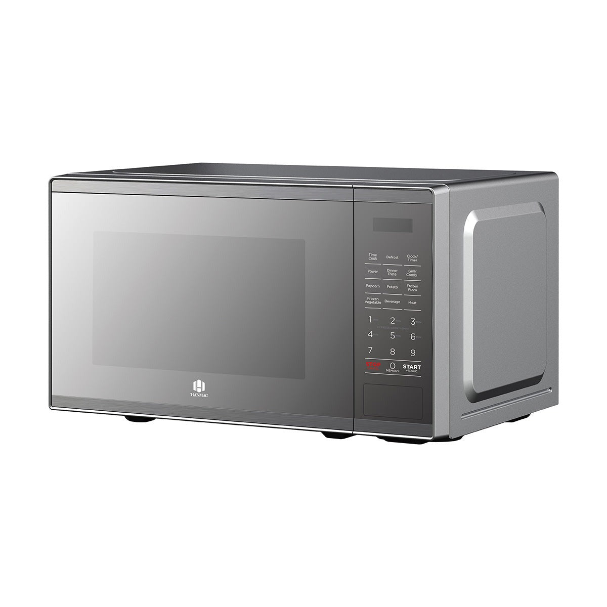 Hanmac HMR20EG3 20L Digital Grill Microwave – 1000W Grill, 11 Power Levels, 99-Min Timer, Defrost & Child Lock