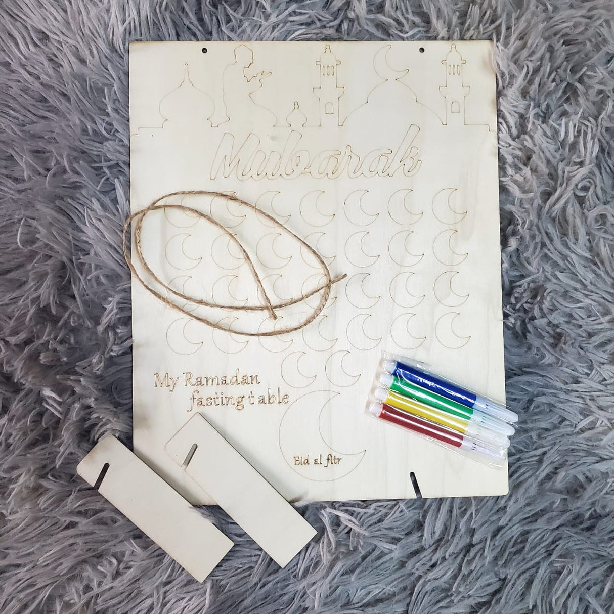 kids Educational My fasting table /Ramadhan counting board