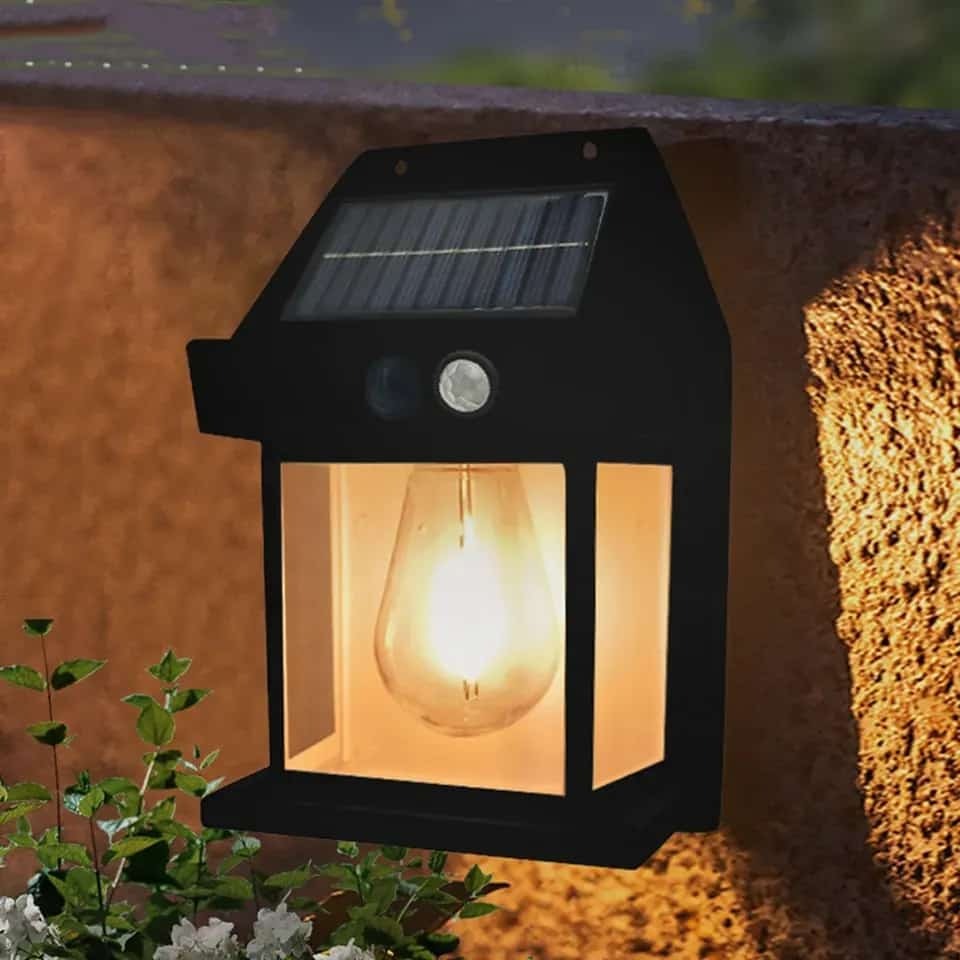 Led wall light solar lamp