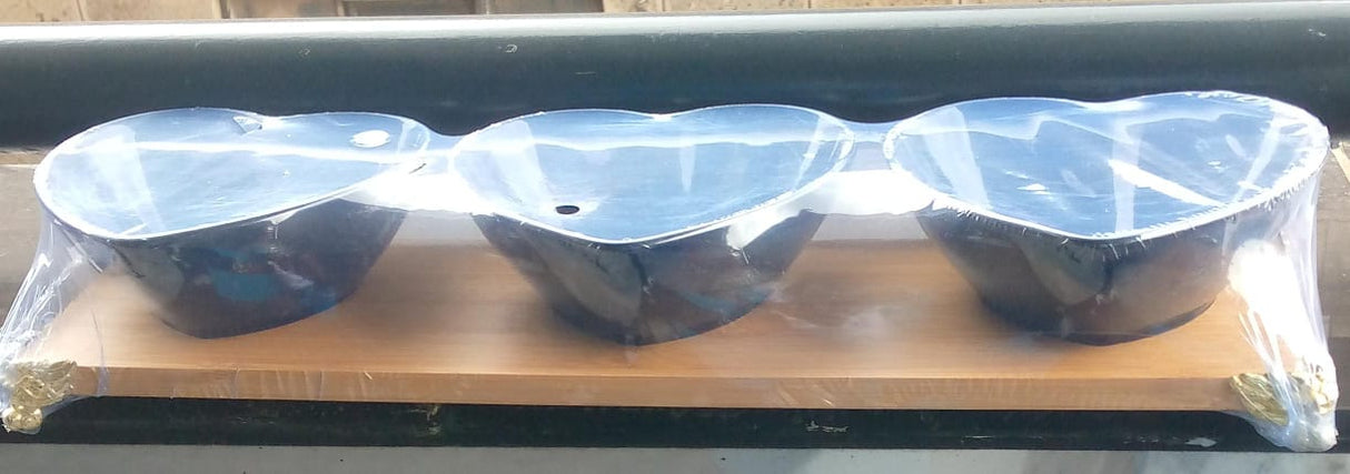 Salad Love Bowls With Bamboo Tray