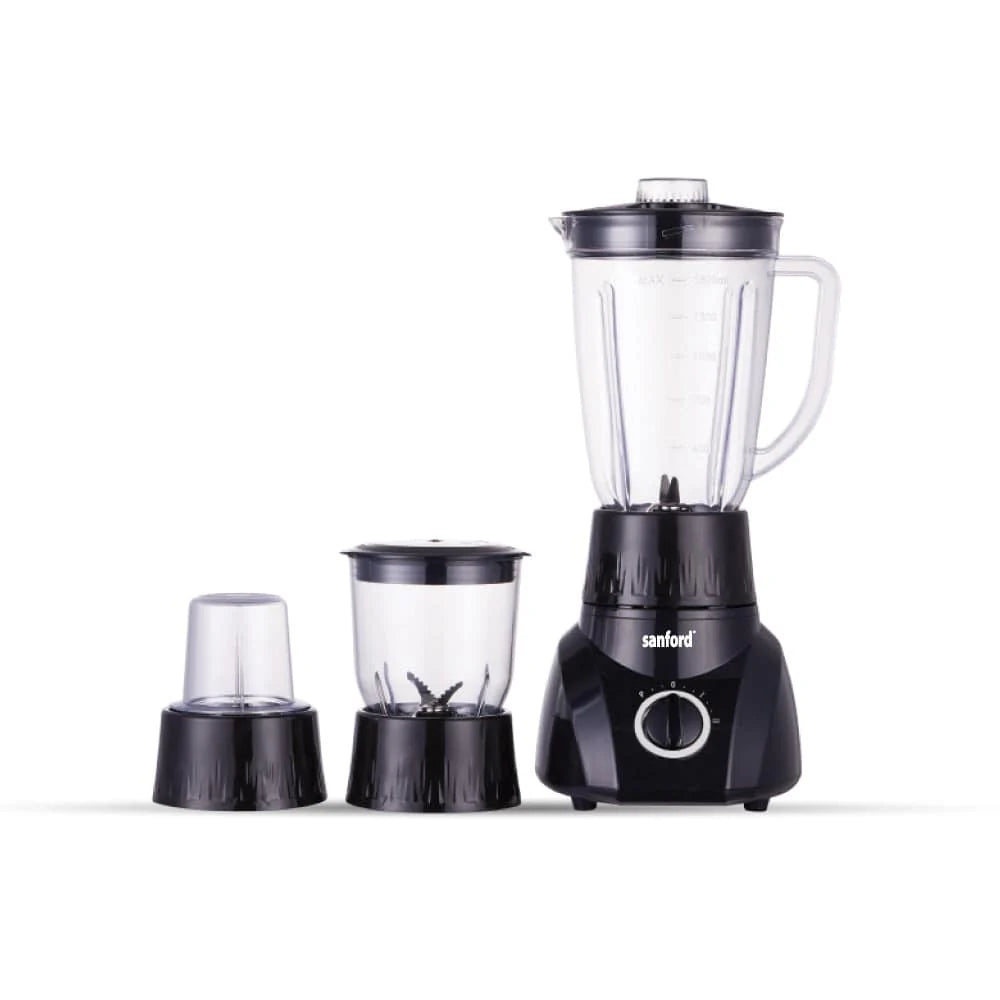 Sanford 3-in-1 Blender, Mincer & Mill | 1600ml Jar | 400W Motor | 2-Speed Control | Stainless Steel Blades