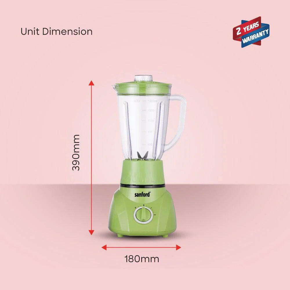 Sanford 3-in-1 Blender, Mincer & Mill | 1600ml Jar | 400W Motor | 2-Speed Control | Stainless Steel Blades
