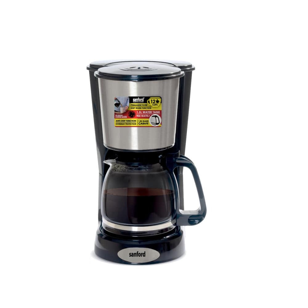 Sanford 12-Cup Coffee Maker with Thermostat Control and Keep Warm Function