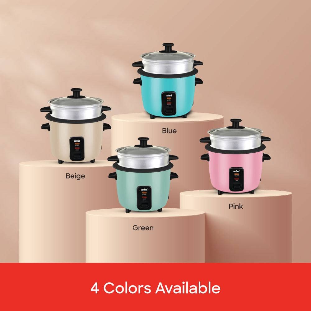 Sanford 1.0L Electric Rice Cooker With Steamer