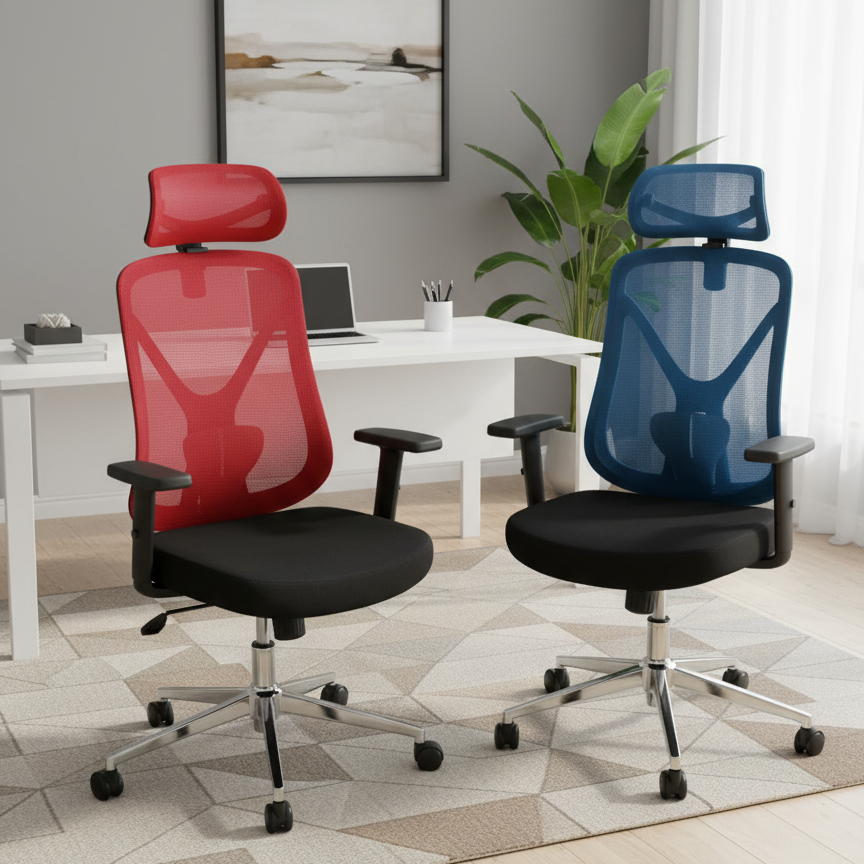 Ergonomic Mesh Executive Office Chair Adjustable Swivel Desk Chair