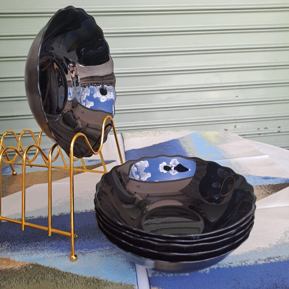 9 BLACK OPAL SALAD BOWLS