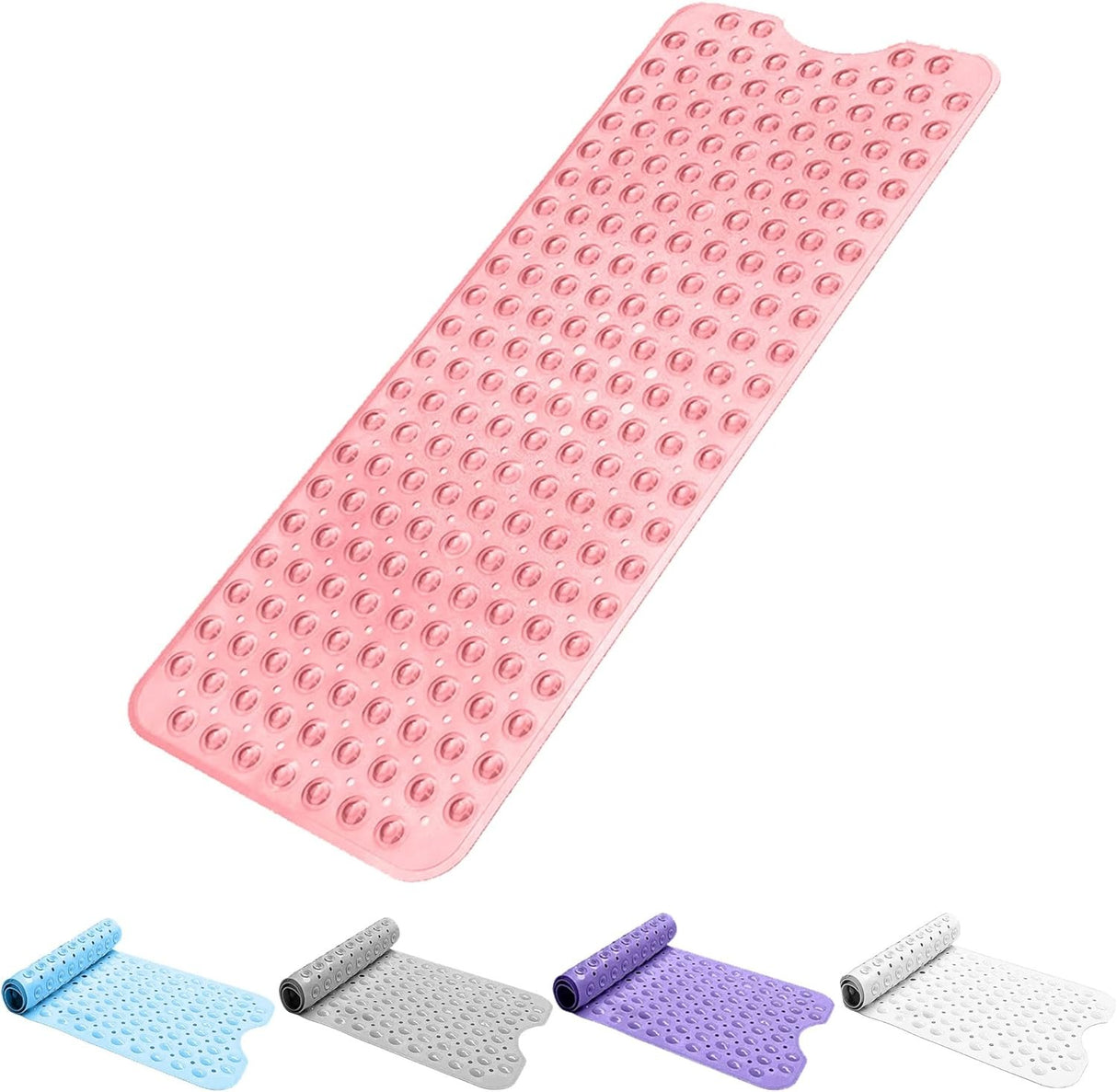 Bath Mat Non Slip Anti-Slip with Suction Cups and Drain Holes For Bathtub